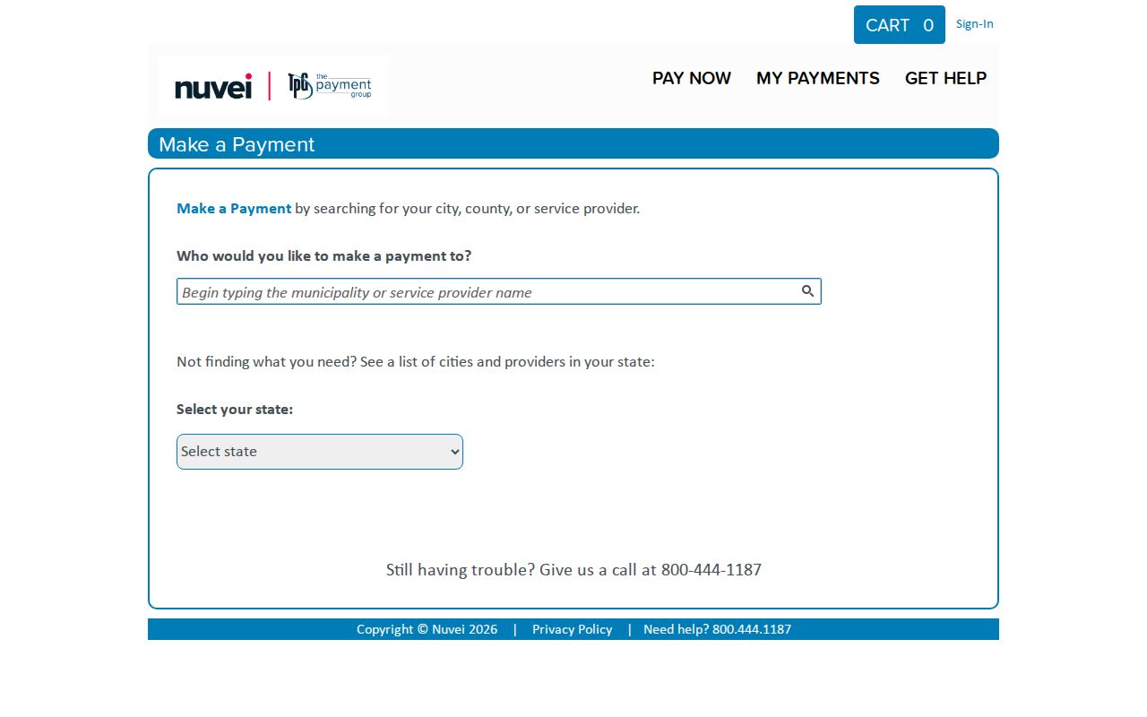 City-linked citation payment interface